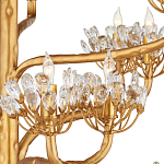 Люстра золотая в виде растения Golden Flower Glade варинант исполнения - 1 | Loft Concept в Казани