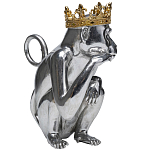 Статуэтка обезьяна в короне серебряная Golden Monkey варинант исполнения - 4 | Loft Concept в Казани