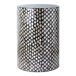 Столик круглый с инкрустацией Laura Black варинант исполнения - 1 | Loft Concept в Казани