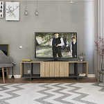 ТВ-тумба с откидной дверцей и 4-мя полками ZITANO TV STAND OAK варинант исполнения - 1 | Loft Concept в Казани