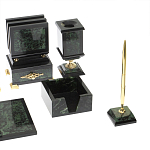 Настольный письменный набор из нефрита в подарочной коробке Victorious варинант исполнения - 5 | Loft Concept в Казани