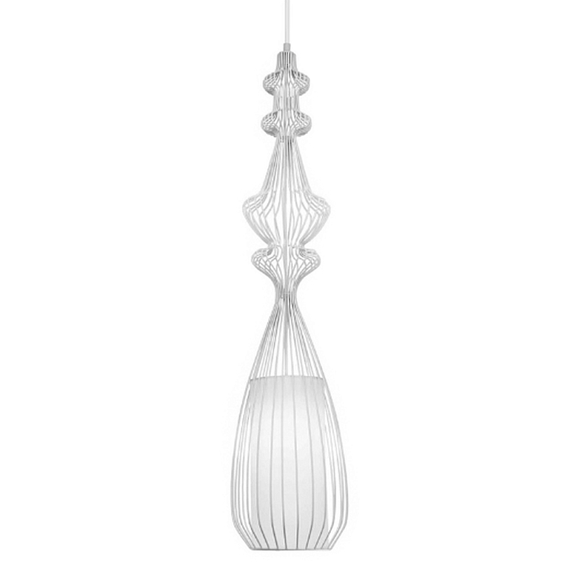 Подвесной светильник Wire Dream Pendant 1 Белый Белый Подвесной светильник Wire Dream Pendant 1 Белый Белый в Казани | Loft Concept