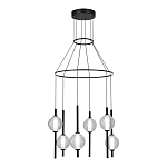 Люстра светодиодная с 6-ю сферическими стеклянными плафонами Splatter варинант исполнения - 1 | Loft Concept в Казани