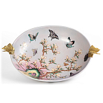 Белое фарфоровое блюдо с изображением бабочек Eden Garden варинант исполнения - 2 | Loft Concept в Казани