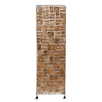 Торшер из перламутра на металлическом каркасе Indonesian Tower 2 варинант исполнения - 1 | Loft Concept в Казани