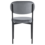 Стул с круглым сиденьем на металлическом основании ALFIE CHAIR Grey варинант исполнения - 3 | Loft Concept в Казани