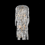 Бра с каскадом из прозрачного хрусталя и корпусом из металла цвета хром Constant Sparks варинант исполнения - 3 | Loft Concept в Казани