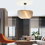 Подвесной светильник с белыми изящными декоративными лепестками Volumetric Petal Lamp варинант исполнения - 5 | Loft Concept в Казани