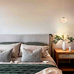 Подвесной светильник с янтарным рифленым стеклянным плафоном Ferm Living варинант исполнения - 7 | Loft Concept в Казани