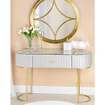 Консоль овальная на золотистых фигруных ножках Wall Console варинант исполнения - 4 | Loft Concept в Казани