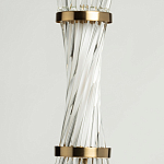 Подвесной светильник с цилиндром из прозрачных стеклянных трубок Nembus варинант исполнения - 7 | Loft Concept в Казани