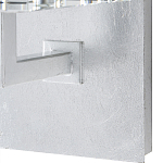 Бра серебряное с фактурным прозрачным абажуром Optical Crystal варинант исполнения - 2 | Loft Concept в Казани