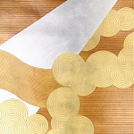 Обои ручная роспись в стиле Арт-деко Namban Colourway SC-290 on Deep Rich Gold gilded paper варинант исполнения - 1 | Loft Concept в Казани