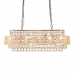 Люстра овальной формы хрустальная в неоклассическом стиле Majesty варинант исполнения - 5 | Loft Concept в Казани