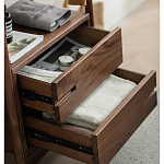 Вешалка деревянная с 2- мя ящиками Moon Walnut Furniture варинант исполнения - 9 | Loft Concept в Казани