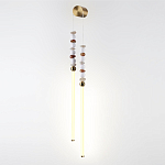 Бра с 2-мя вертикальными акриловыми светодиодными трубками и декоративными шариками PEARLS Suspension варинант исполнения - 1 | Loft Concept в Казани