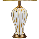 Настольная лампа с абажуром Celestina White Gold Lampshade Table Lamp варинант исполнения - 3 | Loft Concept в Казани