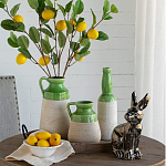 Статуэтка заяц из текстурированной терракоты и покрытый глянцевой краской под бронзу Rabbit Charm  варинант исполнения - 6 | Loft Concept в Казани