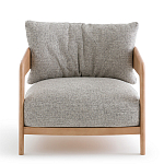 Кресло с каркасом из массива ясеня Deniaud Ash Grey Armchair варинант исполнения - 2 | Loft Concept в Казани