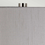 Настольная лампа с цилиндрическим абажуром и прозрачным стеклянным основанием Quintiesse варинант исполнения - 6 | Loft Concept в Казани