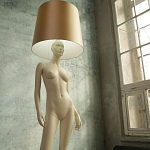 Лампа MANNEQUIN LAMP с абажуром изгибы тела варинант исполнения - 7 | Loft Concept в Казани