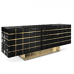 Дизайнерский комод в сочетании черного и золотого цвета Nubian варинант исполнения - 1 | Loft Concept в Казани