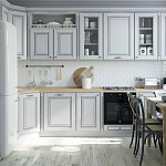 Угловая кухня в стиле Прованс из массива дерева Colombe Provence Kitchen Set варинант исполнения - 1 | Loft Concept в Казани