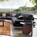 Дизайнерский журнальный стол c круглой столешницей на фигурном основании Usake варинант исполнения - 1 | Loft Concept в Казани