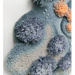 Тканый вручную Большой абстрактный гобелен Frost Forest варинант исполнения - 2 | Loft Concept в Казани