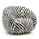 Кресло Bear с принтом Зебра варинант исполнения - 1 | Loft Concept в Казани