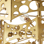 Люстра фигурная золотого цвета Corrugated Panels варинант исполнения - 2 | Loft Concept в Казани