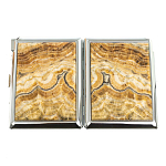 Портсигар с газовой зажигалкой из натурального камня Оникс Stone Cigarettes Cases варинант исполнения - 9 | Loft Concept в Казани