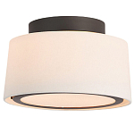 Потолочный светильник с круглым хлопковым абажуром Frosted Diffuser варинант исполнения - 1 | Loft Concept в Казани