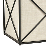 Пуф бежевый с черной металлической рамой Beige Pouf варинант исполнения - 2 | Loft Concept в Казани