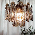 Люстра из круглых стеклянных элементов Vienna варинант исполнения - 2 | Loft Concept в Казани