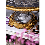 Чаша из прозрачного стекла с бронзовым ободком и фигурками бабочек Eden Garden варинант исполнения - 5 | Loft Concept в Казани