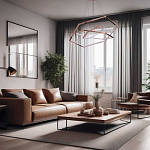 Люстра с 3-мя подвесами в виде шестиугольников Hexagon Horizontal варинант исполнения - 8 | Loft Concept в Казани