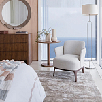 Приставной стол в шпоне ореха Elega варинант исполнения - 6 | Loft Concept в Казани