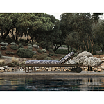 Шезлонг на металлическом каркасе с регулируемой спинкой GUELL Sunbed варинант исполнения - 9 | Loft Concept в Казани