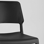 Пластиковый стул на ножках из массива бука Ferret Black 4 шт варинант исполнения - 8 | Loft Concept в Казани