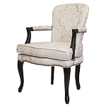 Кресло c растительным орнаментом Aubrey Classical Armchair beige jacquard варинант исполнения - 3 | Loft Concept в Казани