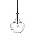 Подвесной светильник прозрачный стеклянный органической формы Kichler варинант исполнения - 1 | Loft Concept в Казани