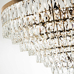 Люстра с прямоугольными хрустальными подвесками Lunet Crystal Rectangulars Chandelier 18 варинант исполнения - 2 | Loft Concept в Казани