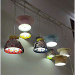 Подвесные светильники в виде чаши с цветочным орнаментом Flower Reversal варинант исполнения - 8 | Loft Concept в Казани