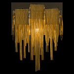 Бра с перфорированными металлическими дугами и цепочками 22 см Atlantis Chain варинант исполнения - 4 | Loft Concept в Казани