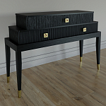 Премиальная Консоль с тремя ящиками Elsa Dreams Black варинант исполнения - 1 | Loft Concept в Казани