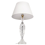 Настольная лампа хрустальная с белым абажуром Diamond Facets варинант исполнения - 2 | Loft Concept в Казани