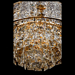 Люстра хрустальная в неоклассическом стиле на золотистом каркасе Majesty варинант исполнения - 4 | Loft Concept в Казани