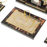 Настольный письменный набор из яшмы и долерита с декором в виде коня Manager Organizer варинант исполнения - 5 | Loft Concept в Казани