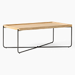 Журнальный стол с прямоугольной деревянной столешницей Urban Style Space варинант исполнения - 1 | Loft Concept в Казани